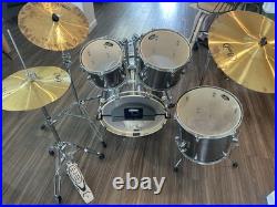 PEARL FORUM SERIES DRUMS SET Chrome Toms Hihat Crash Ride Cymbal HOUSTON PICKUP