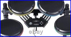 PS 4 ION Drum Rocker Pro-Set, Sealed RB 4 Game, New RB 4 Mic, New Nylon Sticks
