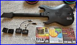 PS3 Guitar Hero World Tour Band Hero Bundle Drum Set Guitar 3 games New Cables