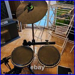 PS3 Ion Drum Rocker Premium Kit Cymbals Metal Pedal IED08 Rock Band. Ships FREE