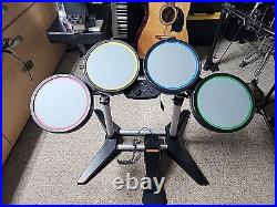 PS3 Rock Band Harmonix Wired Drum Set 822148 with Pedal No Sticks PlayStation 3