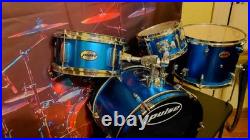 PULSE JR, Metallic Cobalt Blue Wrap. 16 B. D, 13 F. T, 8, 10 Rack toms