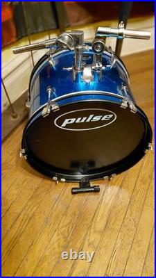 PULSE JR, Metallic Cobalt Blue Wrap. 16 B. D, 13 F. T, 8, 10 Rack toms