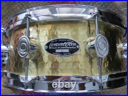 Pacfic PDP SX Series 14x5 Hammerd Brass Snare Drum (NICE)