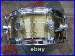 Pacfic PDP SX Series 14x5 Hammerd Brass Snare Drum (NICE)