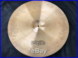 Paiste 2002 Black Label Keith Moon Set 22 Drum Set Ride Cymbal One Of A Kind