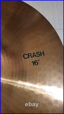 Paiste vintage 80s cymbal set 14 hats 16 crash, 20 ride & 2002 18 crash