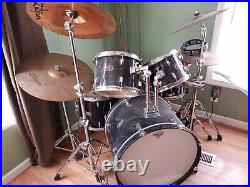 Pdp 5 series drum Set with Zildjian Cymbals with stool