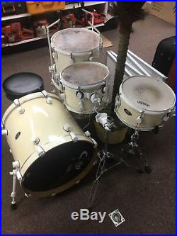 Pdp 805 Series 5pc Cream Drum Set With White Powder Coated Hardware