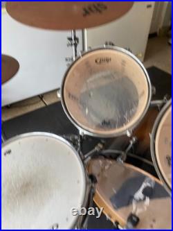 Pdp Drum Set, snare, kick, hi-hat, ride, crash, tom 1, tom 2, tom 3, EFX