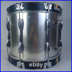 Pearl 14x18 Marching Percussion Bass Drum Silver Shimmer Marcher Kick Set 6Ply