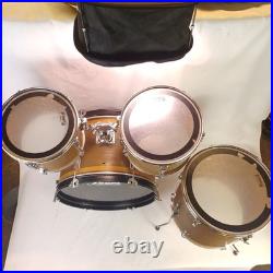 Pearl 14x22,10x12,11x13,16x16 Mahogany Drum Set Chrome Complete Double-Tom Mount