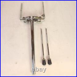 Pearl 14x22,10x12,11x13,16x16 Mahogany Drum Set Chrome Complete Double-Tom Mount