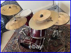 Pearl 5-Piece Export Drum Set w Extra Cymbals