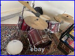 Pearl 5-Piece Export Drum Set w Extra Cymbals