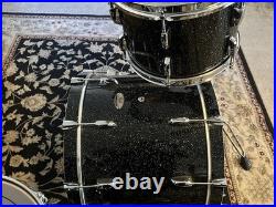 Pearl 5 pc 10/12/14/16/22 Session Studio Select Black Halo Glitter Drum Set