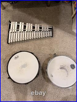 Pearl Acoustic Drum Kit 8-Piece Set with Snare, Toms, Kick Drum, Cymbals