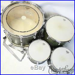 Pearl Avocado Wood-Fiberglass Drum Set 22,12,13,16 Japan Mahogany Vintage 70s