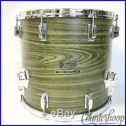 Pearl Avocado Wood-Fiberglass Drum Set 22,12,13,16 Japan Mahogany Vintage 70s
