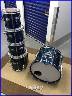 Pearl BLX 5pc Birch Drum Set kit Blue Finish