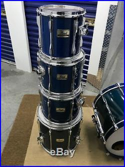 Pearl BLX 5pc Birch Drum Set kit Blue Finish