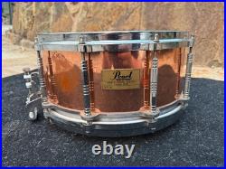 Pearl C-914D Free-Floating Copper 14x6.5 Snare Drum (1st Gen) READ