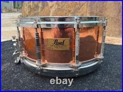 Pearl C-914D Free-Floating Copper 14x6.5 Snare Drum (1st Gen) READ