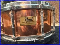 Pearl C-914D Free-Floating Copper 14x6.5 Snare Drum (1st Gen) READ
