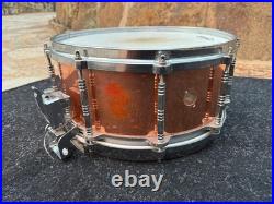 Pearl C-914D Free-Floating Copper 14x6.5 Snare Drum (1st Gen) READ