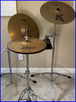 Pearl Center Stage 019460 Drum Kit And Zildjian Cymbals Wine Red