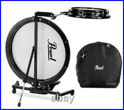 Pearl Compact Traveler 2-Piece Drum Kit with Bag Black