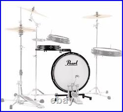 Pearl Compact Traveler 2-Piece Drum Kit with Bag Black