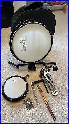 Pearl Compact Traveler 2-Piece Drum Kit with Bag Black