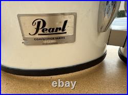 Pearl Competitor Marching Tom Set White 8,10,12, 13 Pearl Competitor Marching Tom Set White 8,10,12, 13