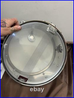 Pearl Drum Set Snare Metal Drum with Drum Bag and Practice Pad Included