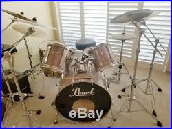 Pearl Drum Set, Zildjian Cymbals professional top of the line&cases