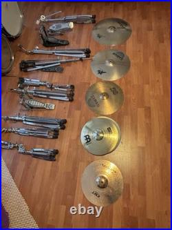 Pearl Drum Set with Cymbals And Hardware