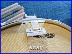 Pearl EKS1455 Steel Snare Drum Kit 14 x 5.5 & Pearl Drum Rolling Bag + Pad