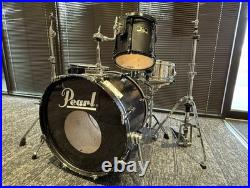 Pearl Export 3-Piece Drum Set Matte Black with hardware
