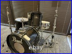 Pearl Export 3-Piece Drum Set Matte Black with hardware