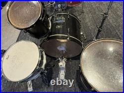 Pearl Export 3-Piece Drum Set Matte Black with hardware