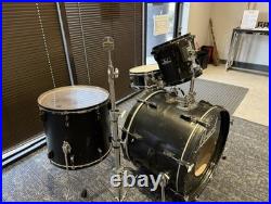 Pearl Export 3-Piece Drum Set Matte Black with hardware