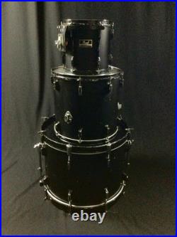 Pearl Export 3-Piece Drum Set Matte Black with hardware