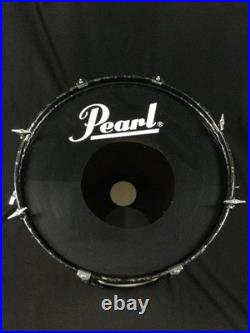 Pearl Export 3-Piece Drum Set Matte Black with hardware