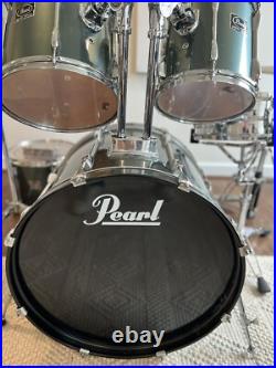 Pearl Export Drums 5 Piece Kit Used Grey Shells Beginner Pearl Export Drums 5 Piece Kit Used Grey Shells Beginner