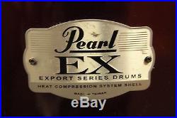 Pearl Export EX 5 Piece Drum Set Burgundy
