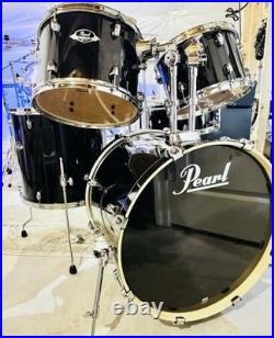 Pearl Export EXX 5-piece Jet Black Drum Set with Hardware Pearl Export EXX 5-piece Jet Black Drum Set with Hardware