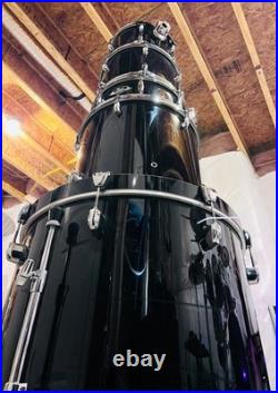 Pearl Export EXX 5-piece Jet Black Drum Set with Hardware Pearl Export EXX 5-piece Jet Black Drum Set with Hardware