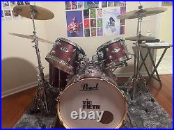 Pearl Export EXX Series 5-Piece Shell Pack with Black Cherry Glitter Finish Used