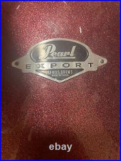 Pearl Export EXX Series 5-Piece Shell Pack with Black Cherry Glitter Finish Used